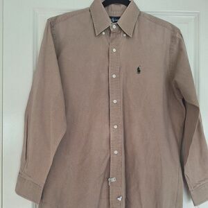Ralph Lauren‎ Long Sleeve Button Down  Textured Cotton Shirt Men's 15/32